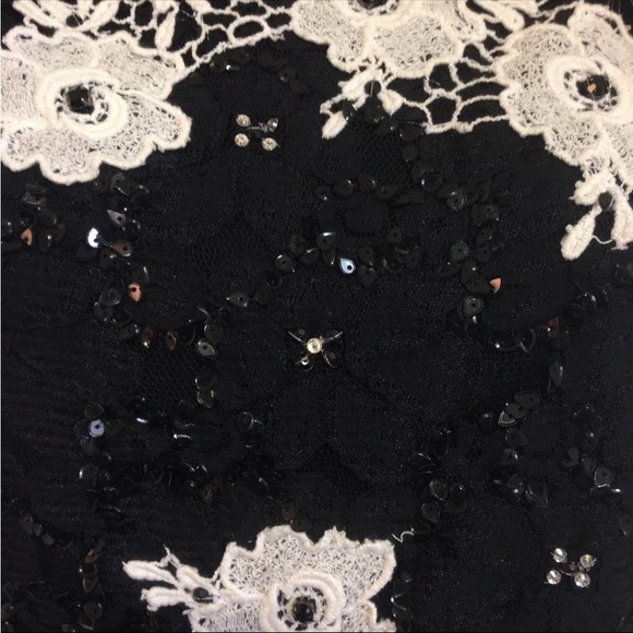 ST JOHN Cocktail dress & matching jacket glass beads, lace, sequins - Picture 3 of 10